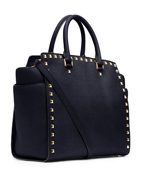 michael kors large selma navy|Michael Michael Kors Selma Large .